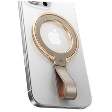  2025 Premium Magnetic Phone Grip for MagSafe Longest Leather Greige