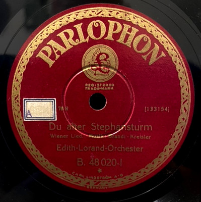 Edith Lorand-Orchester - Du alter Stephansturm/Sérénade Nr.1/Parlophon Schellack