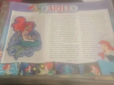 ariel willabee and ward 9x12 patch disney collection sheet w&w display