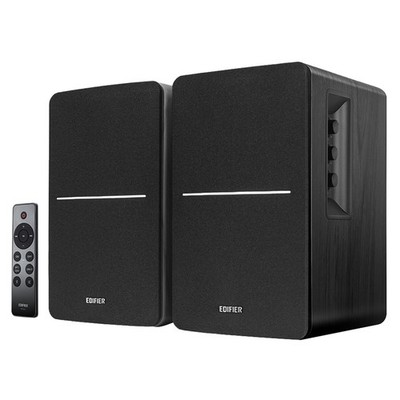 R1280DBs 42W Bluetooth Powered Bookshelf Speaker Set, 4'' Woofers, Sub Out, Pair