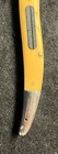 Vintage U.S.A. Stainless Yellow Toothpick Fisheye With Leather Holder — photo 6