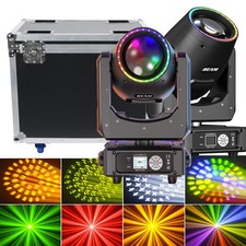 2X 350W 48Prism LED Moving Head Light RGBW Gobo Beam Stage DMX Spot Light CASE