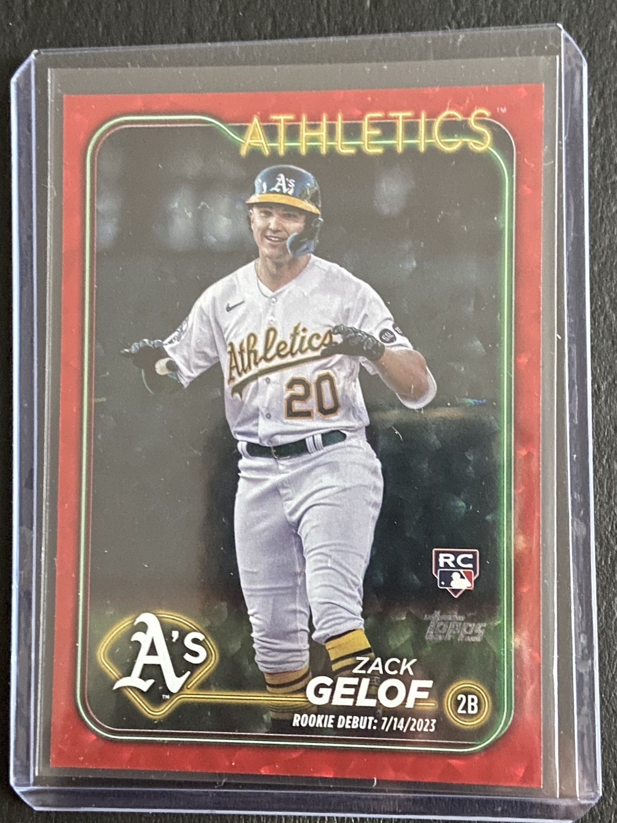 2024 Topps Update Zack Gelof Rookie Debut RC Orange /299 Card