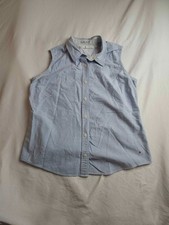 Tommy Hilfiger Shirt Womens Size XL Blue Butt...