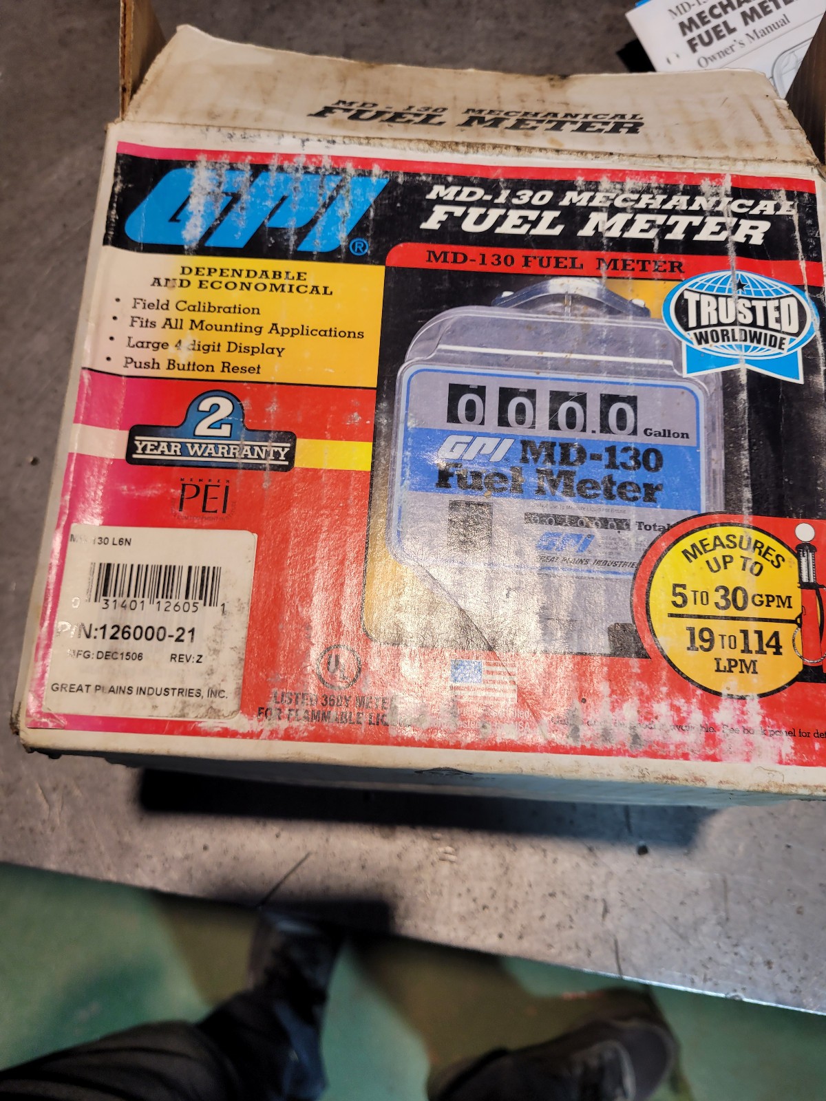 MD-130 GPI  5-30 GPM Modular Mechanical Fuel Meter