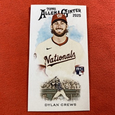 2025 Topps Allen And Ginter Dylan Crews RC Mini #N222-20 - Nationals