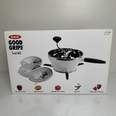 NEW OPEN BOX OXO Good Grips Food Mill 3-in-1 Fine Medium Course Purées 1071478