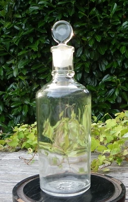 ANCIEN FLACON BOUTEILLE EAU DE COLOGNE PARFUM ROGER GALLET - VIDE - H : 22,3 cm - Photo 1/4