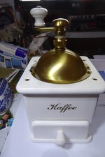 Zassenhaus Kaffeemühle Nr. 154 WEIß LACKIERT HANDMÜHLE GUTER ZUSTAND RAR