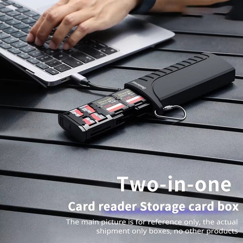 DK10pro Lecteur de Carte Haute Vitesse USB 3.1 Type-C /TF/SIM Étui de Transport Carte 8936 - Photo 8/10