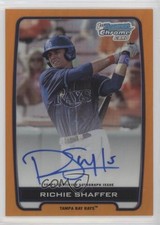 2012 Bowman Draft Chrome Picks Orange Refractor 11/25 Richie Shaffer Auto 15wv