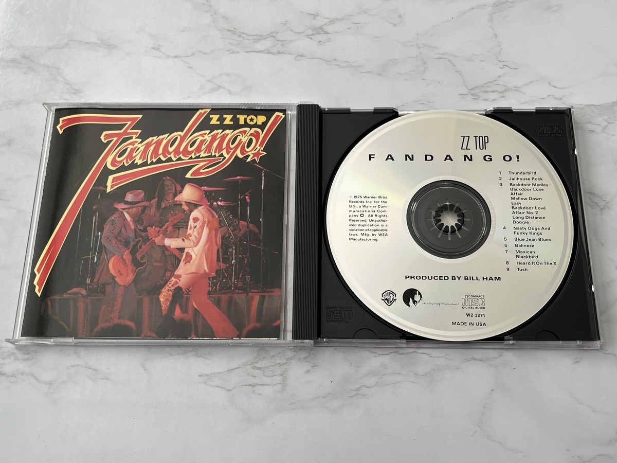 ZZ Top Fandango CD ORIGINAL PRESS! Warner 3271-2 Billy Gibbons 
