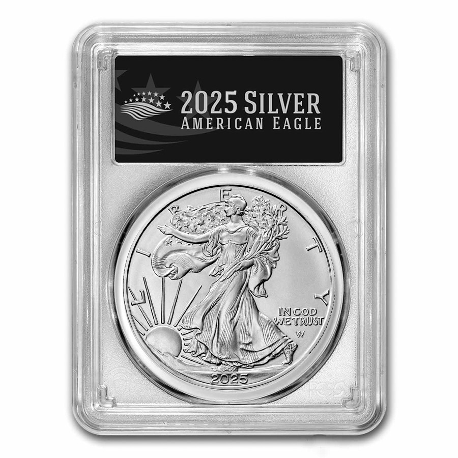 2025 American Silver Eagle MS-70 PCGS (FirstStrike®, Black Label