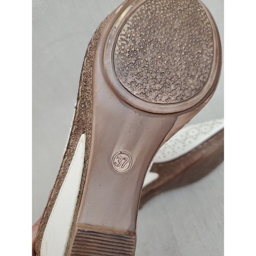 Patrizia by Springstep Keilsandalen Damen Größe 37 EU 6,5 US weiß Slingback - Bild 9 von 9