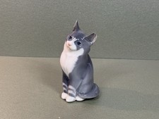 Royal Copenhagen Katzenfigur Porzellan Dänemark Sammlerstück 14 cm