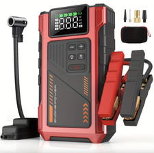 6000A Auto Starthilfe Jump Starter Ladegerät Powerbank mit 150PSI Luftkompressor