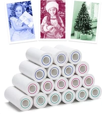 White-Based 3 Colors Thermal Paper for Kids Camera Instant Print - HD Photo Prin