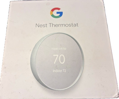 Google Nest G4CVZ Programmable Wi-Fi Thermostat - Fog Gray