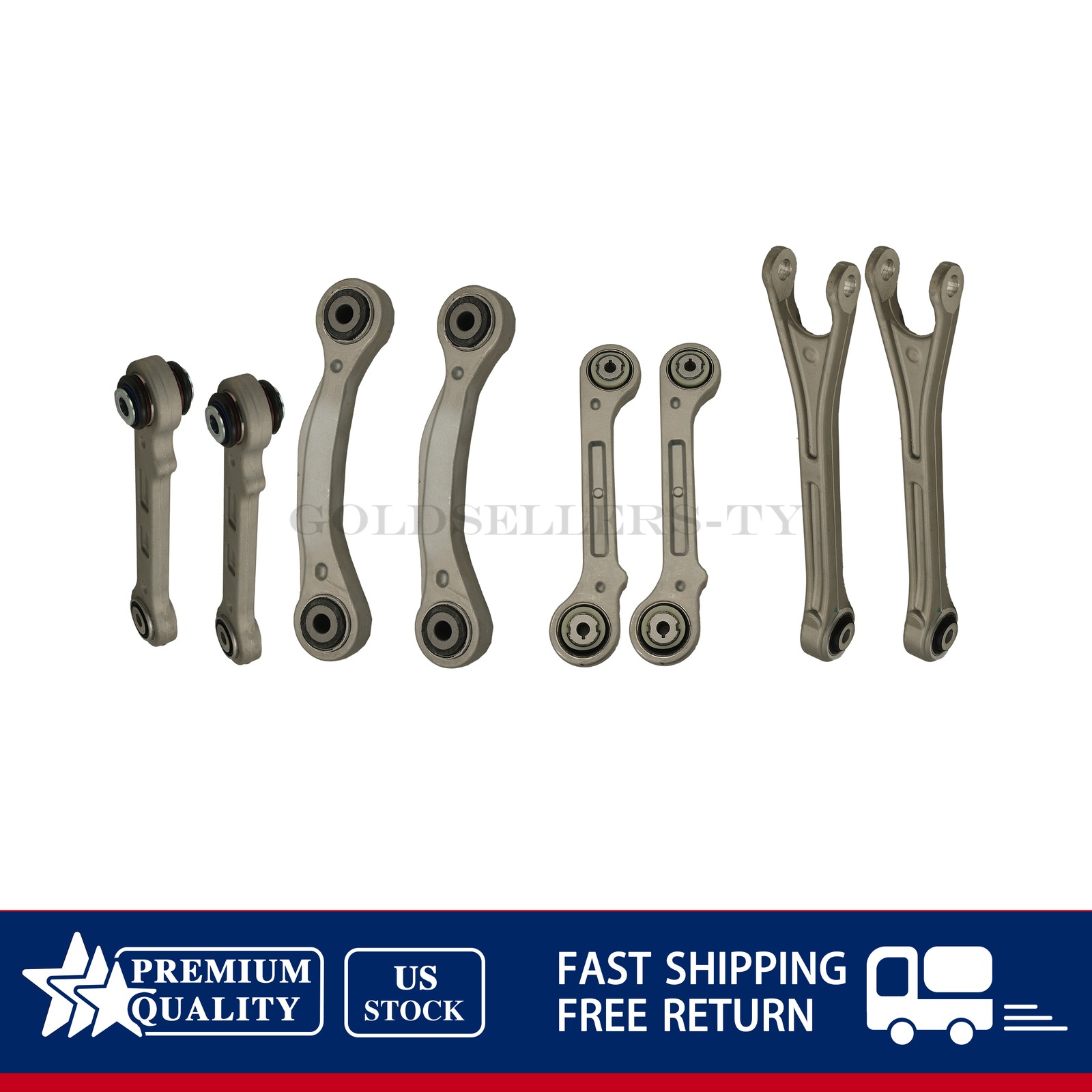 NEW 8PCS Rear Suspension Control Arm Kit For 2017+ Maserati Levante