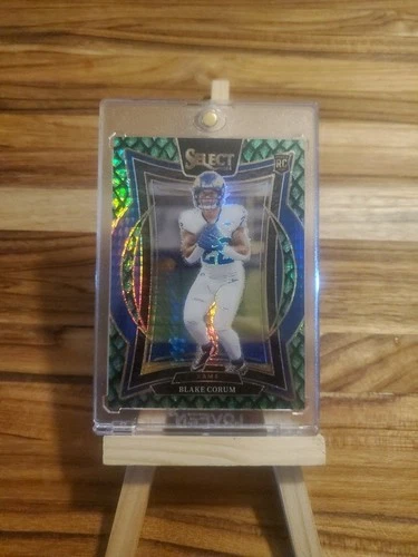 2024 Panini Select - Concourse Blake Corum #9 Dragon Scale Prizm 21/81 (RC)