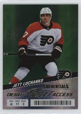 2024-25 Upper Deck Credentials Debut Ticket Access Green 9/25 Jett Luchanko c7o