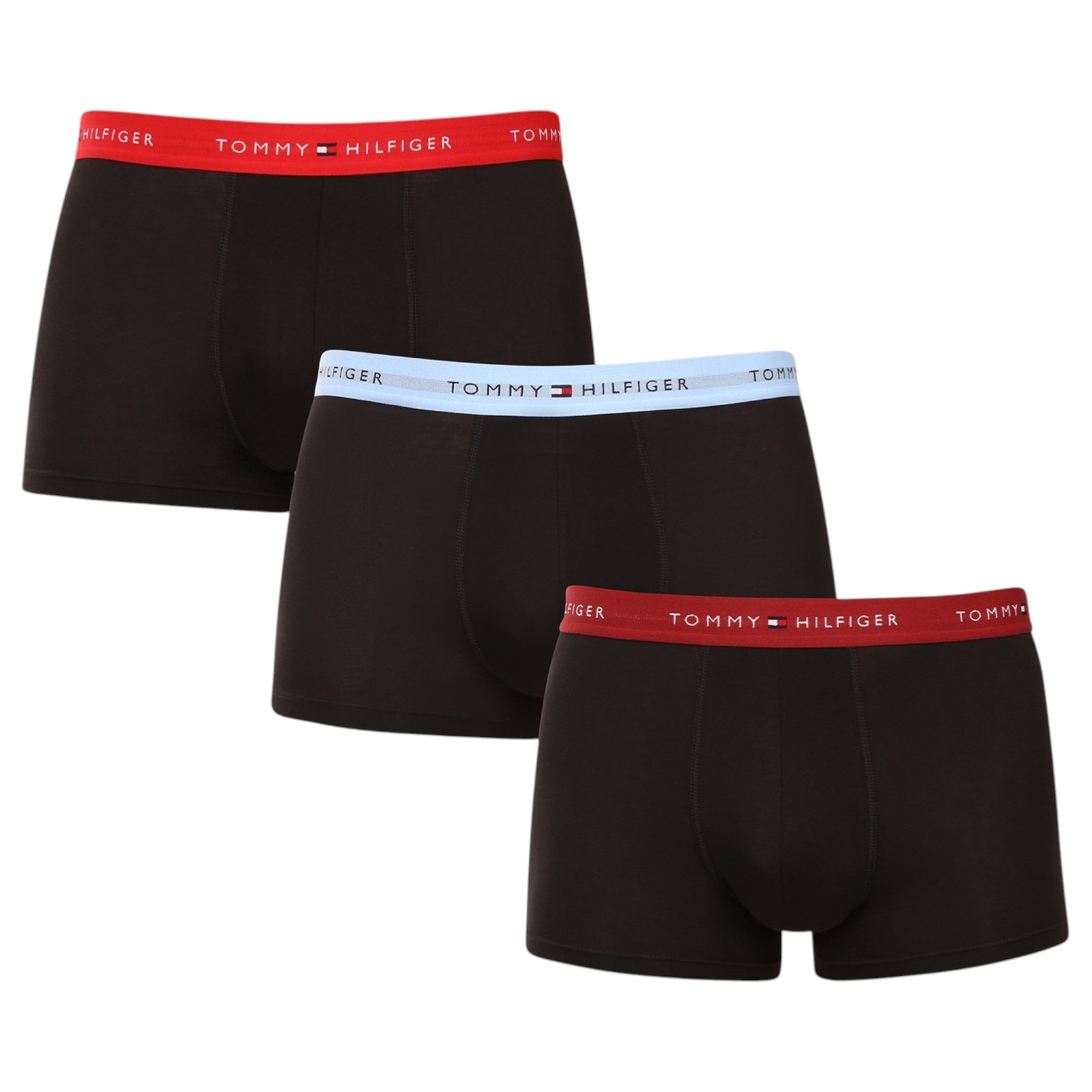 9 x Tommy Hilfiger Mens Essential Cotton Trunks Boxer Black Multi Underwear image 2
