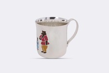 Tiffany & Co. 925 Silver Enamel Painted Three Bears Child's Cup (90.84g.)