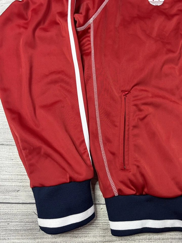Vintage Soviet Union CCCP Adidas Track Jacket Size XL 90s USSR D10 F198 - Image 4 of 4