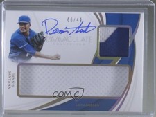 2019 Panini Immaculate Doubles Gold 6/49 Dennis Santana #D-DS Auto 2l4