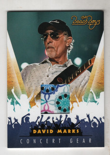 DAVID MARKS 2013 PANINI THE BEACH BOYS CONCERT GEAR SHIRT CARD #5 L@@K
