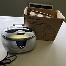 Magnasonic Digital Ultrasonic Cleaner 20 oz Jewelry/Eyeglasses Timer w/ Box Cord