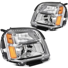 Headlights Assembly Fits 2011-2015 GMC Terrain SLT SLE Chrome w/Projector L+R