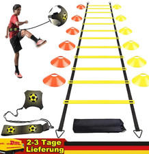 Agility Training Koordinationsleiter Markierungshütchen Fußball Hürden Set 6M