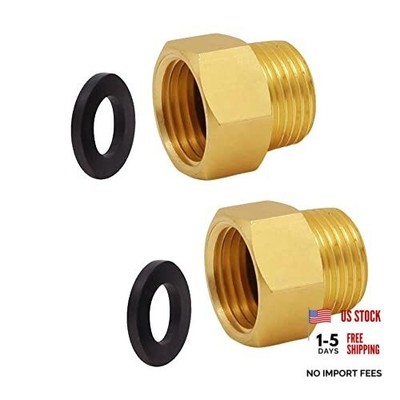 G 1/2 BSP Female to US 1/2 NPT Male Thread G 1/2 Female x NPT 1/2 Male -2 Pack