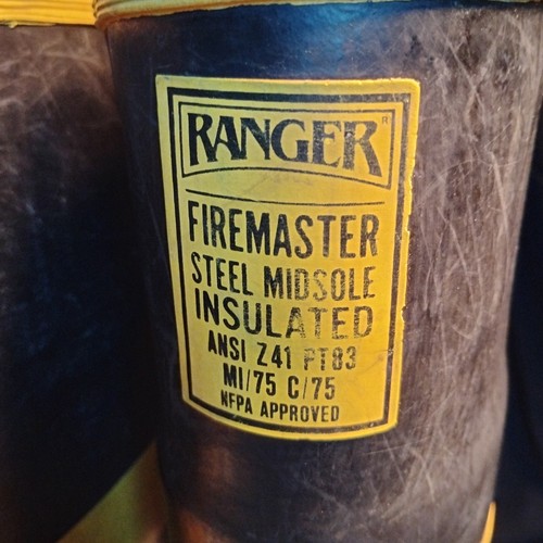 1987 Fireman Boots Size 7 Ranger Fire Master Boot VTG Insulated FD fighter USA