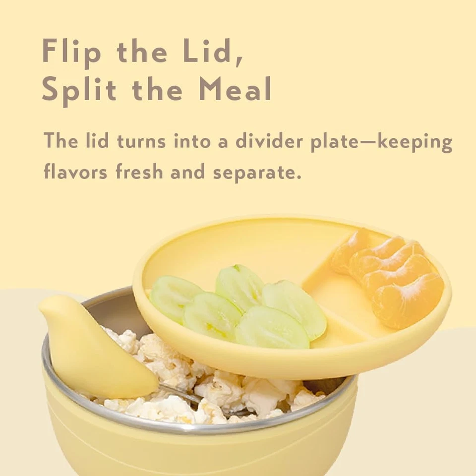 Набор посуды для малышей PICABOO — эргономичная вилка и ложка + присоска с литий... - Изображение 4 из 4