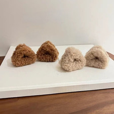 Plush Cat Ear Hair Clips for Women Side Hair Claw Gripper Barrettes 4 4 3 Size