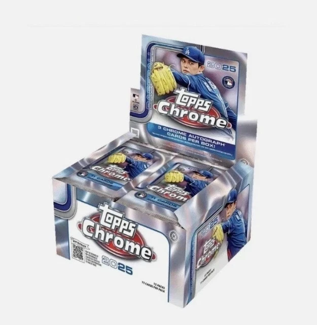 2025 Topps CHROME Baseball HOBBY JUMBO BOX (3 Autos On Avg)