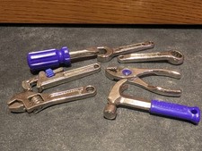 Vintage 1993 Playskool Cool Tools Lot Of 7