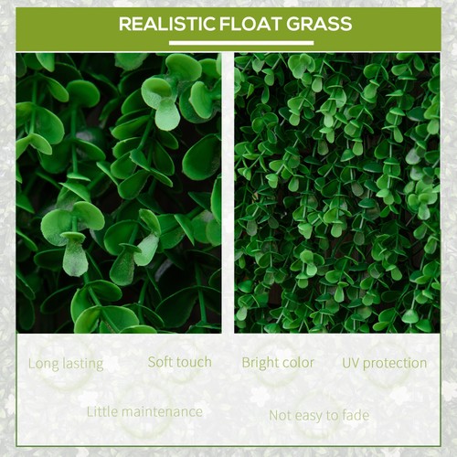 12PC 20" Artificial Boxwood Leaf Privacy Fence Wall, Hedge Décor, Green - 第 5/11 張圖片