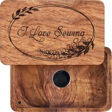 Sewing Needle Storage Box - DIY Wooden Sewing Pins Organizer. Perfect For Qui...