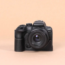 For Canon EOS R10 Camera Bag Leather Dock Case Base Protection Cover Shell