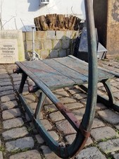 antik Bergbauern Schlitten Hornschlitten großer bayerischer Hörnerschlitten