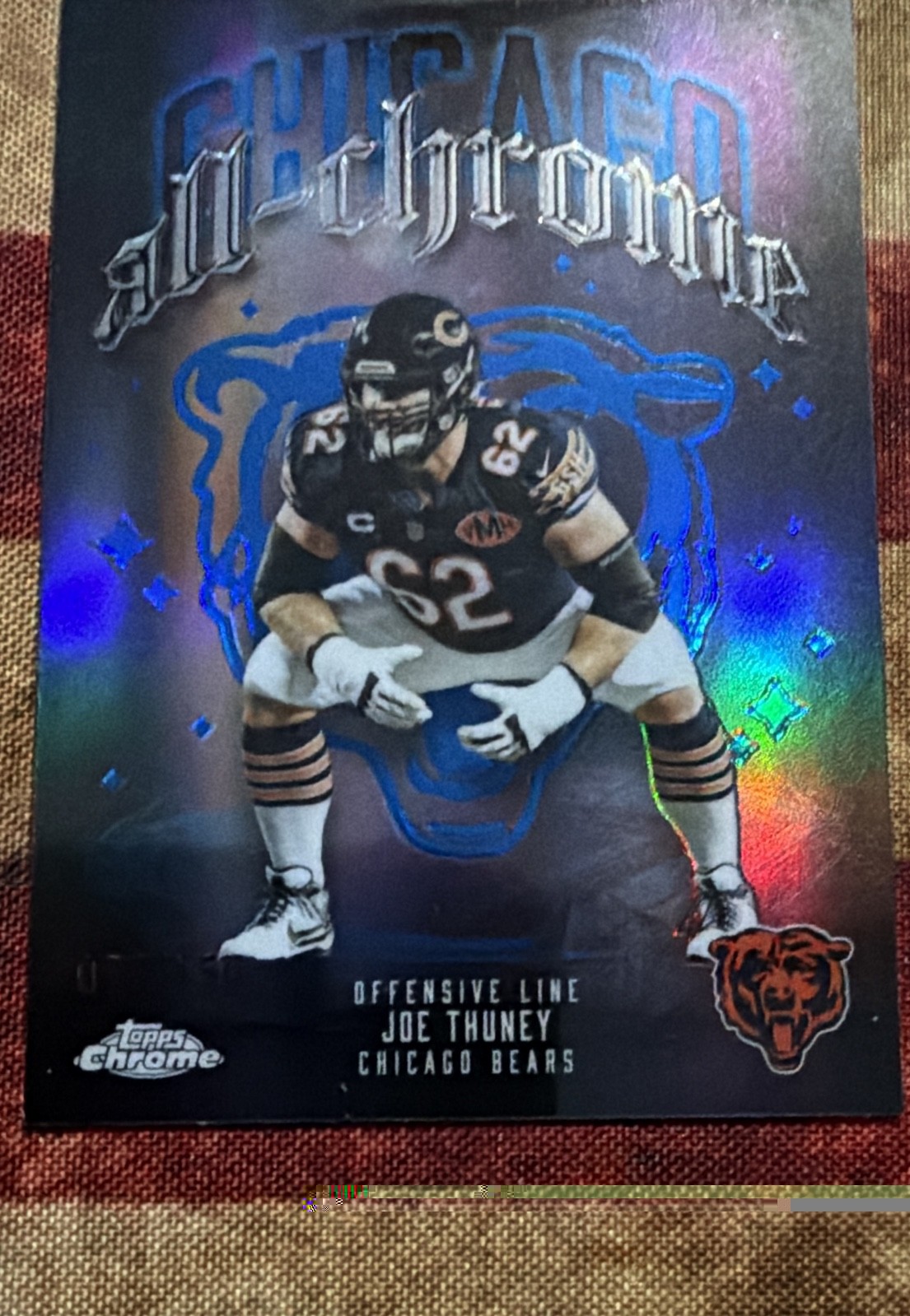 2025 Topps Chrome - All-Chrome Team Joe Thuney #ACT-14 Aqua Refractor #76/150