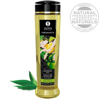 SHUNGA - Bio Massageöl Grüner Tee 240 Ml