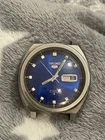 VINTAGE SEIKO AUTOMATIC MENS WATCH BLUE DIAL 6309-8080 WORKING FREEPOST UK