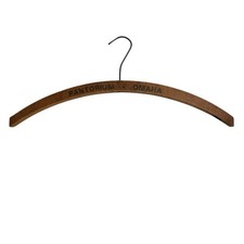 1900  s Pantorium Dry Cleaning Dyeing Omaha Wooden Rustic Clothes Hanger Advert