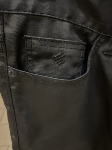 Men’s Rare Rocawear Black & Blue Jeans 34X32 Dry Clean Only Straight Fit - Picture 4 of 11