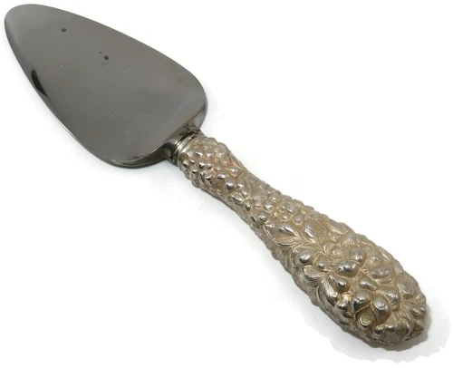 Stieff Sterling Handle STIEFF ROSE, No Monogram, Cheese Server Spreader, 6 1/4"