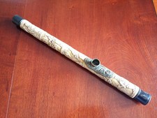 Rara ed antica pipa da oppio in avorio - Cina, dinastia Qing.